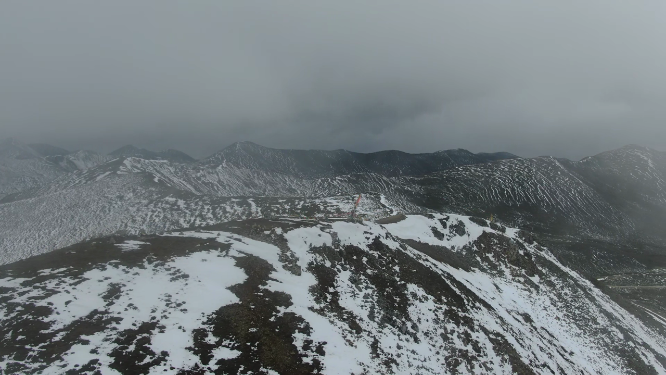 四川甘孜州贡嘎山雅哈垭口雪山风光